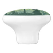 セラミックノブ – グリーンフォレストシルエット (側面)