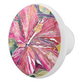 セラミックノブ – ハイビスカスフラワー (右)