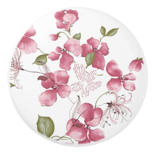 セラミックノブ/フローラ セラミックノブ (正面)