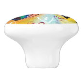 セラミックノブ - マルチカラードハーツデザイン2 (側面)