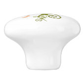 セラミックノブ/妖精と花 セラミックノブ (側面)