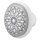 セラミックノブ – 白黒デザイン (右)