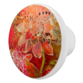 セラミックノブ - 花 シルクアート (右)