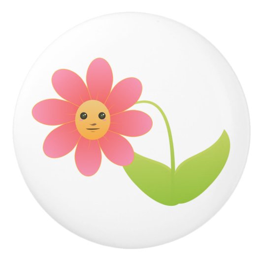 セラミックノブ/花 セラミックノブ (正面)