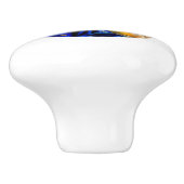 セラミックハンドルドアノブ – 青 セラミックノブ (側面)