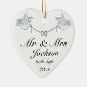 セラミックハートオーナメント – グッドラック結婚ズチャーム3 セラミックオーナメント (右)