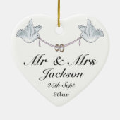 セラミックハートオーナメント – グッドラック結婚ズチャーム3 セラミックオーナメント (裏面)