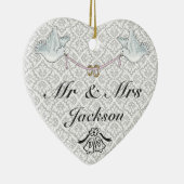 セラミックハートオーナメント – グッドラック結婚ズチャーム セラミックオーナメント (右)