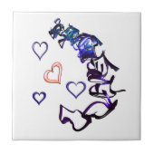 セラミックハートタイルのチェーン解除 タイル (正面)