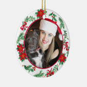 セラミックパーソナライズされたフォトオーナメント セラミックオーナメント (右)