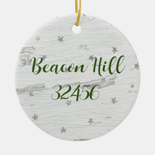 セラミックビーコンヒル忘れコーストオーナメント セラミックオーナメント (正面)