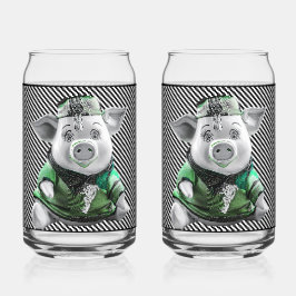 セラミックピギーバンク ガラス ガラス缶