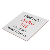 セラミックフォトタイルテンプレートカスタム/サイズ タイル (側面)