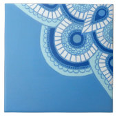 セラミックブルーとターコイズタイル タイル (正面)