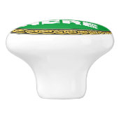 セラミックプルノブパーソナライズされた- – イメージ/文字の追加 セラミックノブ (側面)