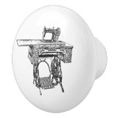 セラミックプル – ヴィンテージ裁縫テーマ、歌手 セラミックノブ (右)