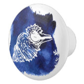 セラミックプル、沿岸生活デザイン、シーシェル セラミックノブ (右)