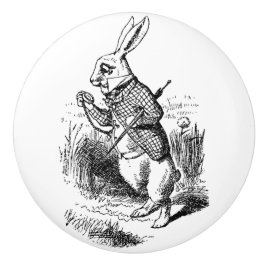 セラミックプル – Alice in Wonderlandテーマ，ウサギ セラミックノブ