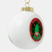 セラミックボールチャイルド/ベビーフォトフレームオーナメント セラミックボールオーナメント (左)