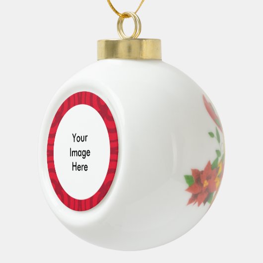 セラミックボールレッドフレームオーナメント! セラミックボールオーナメント (右)