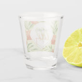 セラミックポット水彩新鮮植物 ショットグラス (裏面)