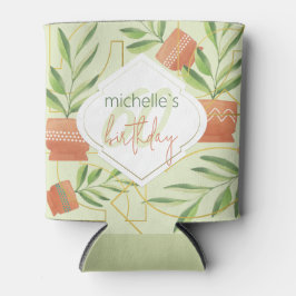 セラミックポット水彩新鮮植物 缶クーラー