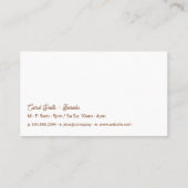 セラミックマグカップのコーヒー 名刺 (裏面)