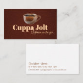 セラミックマグカップのコーヒー 名刺 (正面/裏面)