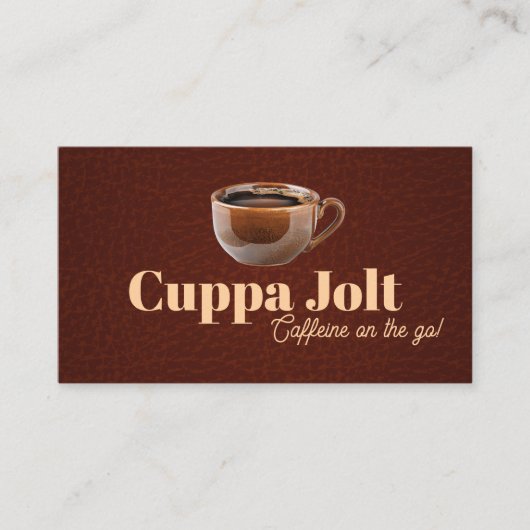 セラミックマグカップのコーヒー 名刺 (正面)