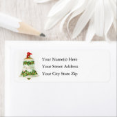 セラミックメリークリスマスベルヴィンテージ ラベル (インサイチュ)