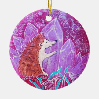 セラミックラウンドの育成オーナメント セラミックオーナメント