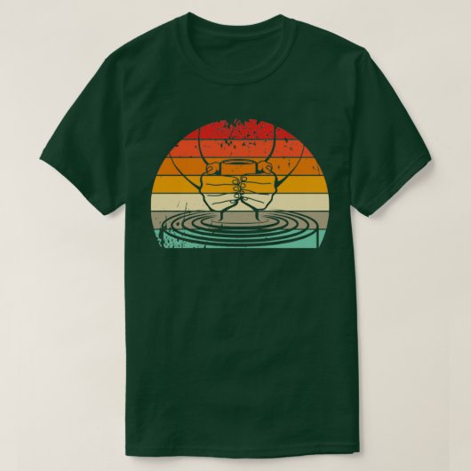 セラミックレトロ窯陶磁器 Tシャツ (デザイン正面)