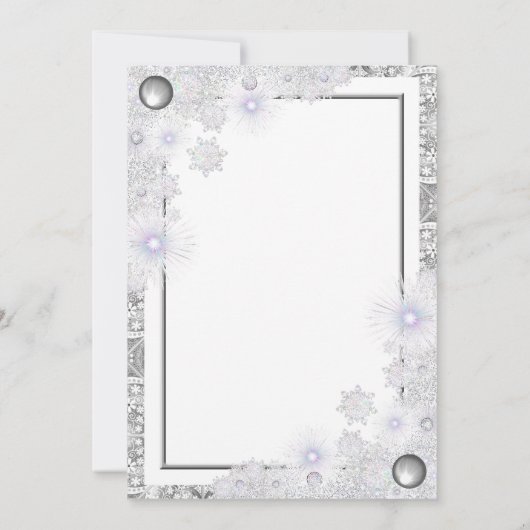 セラミックレースグレーとスノーフレーク カード (裏面)