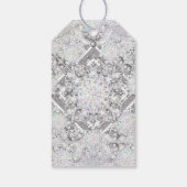 セラミックレースグレーとスノーフレーク ギフトタグ (裏面)