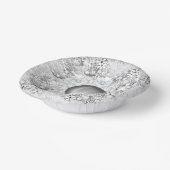 セラミックレースグレーとスノーフレーク ペーパーボウル (傾斜あり)