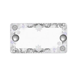 セラミックレースグレーとスノーフレーク ラベル