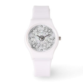 セラミックレースグレーとスノーフレーク 腕時計