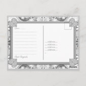 セラミックレースグレー葉書 ポストカード (裏面)