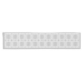 セラミックレースグレー ショートテーブルランナー (横)