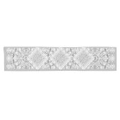 セラミックレースグレー ショートテーブルランナー (横)