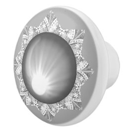 セラミックレースグレー セラミックノブ