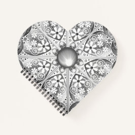 セラミックレースグレー ノートブック