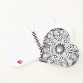 セラミックレースグレー ノートブック (内部)