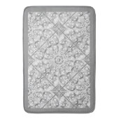 セラミックレースグレー バスマット (正面縦)