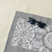 セラミックレースグレー ビーチタオル (インサイチュ)