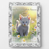 セラミックレースグレー フォトプラーク (正面)