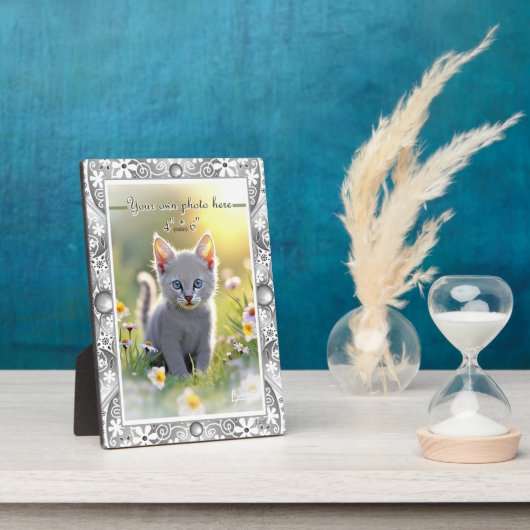 セラミックレースグレー フォトプラーク (側面)