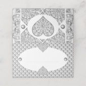 セラミックレースグレー プレイスカード (外部開封)