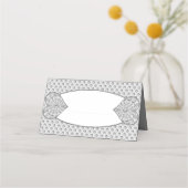 セラミックレースグレー プレイスカード (正面)