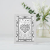 セラミックレースグレー ポストカード (スタンド正面)